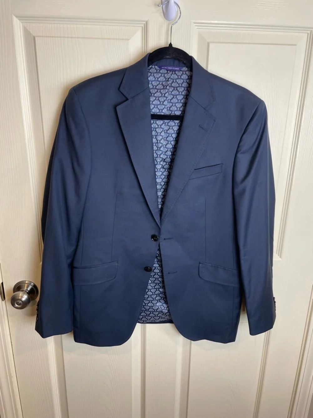 Ted baker navy blue light weight wool blazer 40 s